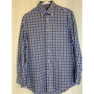 Lauren Ralph‎ Lauren Long Sleeve Button Down Shirt Performance Stretch Size 15.5